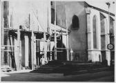 Stadtpfarrkirche St. Jakob, Kirchturmsanierung    - Villach - alte historische Fotos Ansichten Bilder Aufnahmen Ansichtskarten 