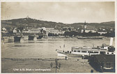 Linz, Blick v. Landungsplatz - Oberösterreich - alte historische Fotos Ansichten Bilder Aufnahmen Ansichtskarten 