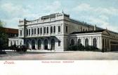 Triest Südbahnhof - Italien - alte historische Fotos Ansichten Bilder Aufnahmen Ansichtskarten 