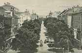 Bahnhofsstrasse mit Strassenbahn - Bahnhofstraße - alte historische Fotos Ansichten Bilder Aufnahmen Ansichtskarten 