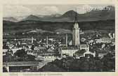 Villach - Stadtpfarrkirche u. Karawanken - Kärnten - alte historische Fotos Ansichten Bilder Aufnahmen Ansichtskarten 