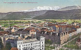Kärntner Landesregierung und Bahnhofstrasse - Klagenfurt am Wörthersee - alte historische Fotos Ansichten Bilder Aufnahmen Ansichtskarten 