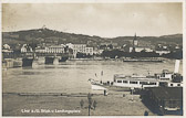 Linz, Blick v. Landungsplatz - Linz - alte historische Fotos Ansichten Bilder Aufnahmen Ansichtskarten 