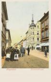 Klagenfurt Bahnhofstrasse mit Hotel Moser - Klagenfurt(Stadt) - alte historische Fotos Ansichten Bilder Aufnahmen Ansichtskarten 