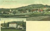 2 Bild Karte Klagenfurt St. Martin - Kärnten - alte historische Fotos Ansichten Bilder Aufnahmen Ansichtskarten 