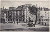 Ljubljana, Marienplatz und Burg - Laibach / Ljubljana - alte historische Fotos Ansichten Bilder Aufnahmen Ansichtskarten 