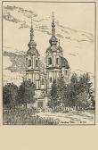Villach Heiligenkreuz Kirche - Villach - alte historische Fotos Ansichten Bilder Aufnahmen Ansichtskarten 