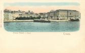 Triest, Piazza Grande mit Rathaus und Lloyd - Triest - alte historische Fotos Ansichten Bilder Aufnahmen Ansichtskarten 
