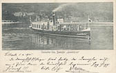 Dampfer Landskron vor Annenheim - Oesterreich - alte historische Fotos Ansichten Bilder Aufnahmen Ansichtskarten 