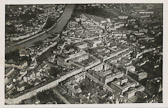 Innsbruck - Luftbildaufnahme - alte historische Fotos Ansichten Bilder Aufnahmen Ansichtskarten 