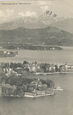 Blick auf Pörtschach - Klagenfurt Land - alte historische Fotos Ansichten Bilder Aufnahmen Ansichtskarten 