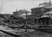 Kriegszerstörungen im Bahnhofsgelände - Europa - alte historische Fotos Ansichten Bilder Aufnahmen Ansichtskarten 