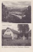 St. Niklas, 2 Bild Karte Gasthaus zum Kreuzwirt - Oesterreich - alte historische Fotos Ansichten Bilder Aufnahmen Ansichtskarten 