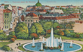Wien gegen Rennweg - Wien,Landstraße - alte historische Fotos Ansichten Bilder Aufnahmen Ansichtskarten 