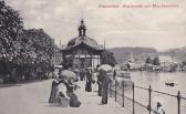 Gmunden, Esplanade mit Musikpavillon - Europa - alte historische Fotos Ansichten Bilder Aufnahmen Ansichtskarten 
