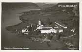 Luftbildaufnahme von Ossiach - alte historische Fotos Ansichten Bilder Aufnahmen Ansichtskarten 