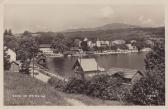 Velden, Blick über die Bucht zum Schloßhotel  - Villach Land - alte historische Fotos Ansichten Bilder Aufnahmen Ansichtskarten 