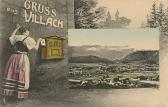 Villach Panoramaansicht - Verlag Franz Knollmülle - Villach(Stadt) - alte historische Fotos Ansichten Bilder Aufnahmen Ansichtskarten 