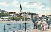 Villach - Partie am Drauufer - Villach(Stadt) - alte historische Fotos Ansichten Bilder Aufnahmen Ansichtskarten 