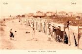 Grado, der Sandstrand - Friaul Julisch Venetien - alte historische Fotos Ansichten Bilder Aufnahmen Ansichtskarten 