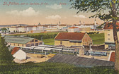 St. Pölten mit Bahnhof - St. Pölten - alte historische Fotos Ansichten Bilder Aufnahmen Ansichtskarten 