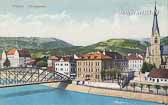 Villach - Draubrücke mit Nikolaikirche - Europa - alte historische Fotos Ansichten Bilder Aufnahmen Ansichtskarten 