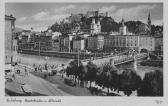 Salzburg Staatsbrücke u. Altstadt - alte historische Fotos Ansichten Bilder Aufnahmen Ansichtskarten 