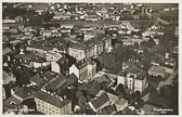 Luftaufnahme Villach Innenstadt - alte historische Fotos Ansichten Bilder Aufnahmen Ansichtskarten 