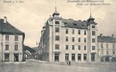 Hauptplatz - Hotel zum Goldenen Strauss - Europa - alte historische Fotos Ansichten Bilder Aufnahmen Ansichtskarten 