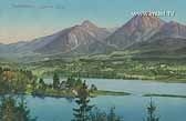 Faakersee - Insel und Mittagskogel - Villach Land - alte historische Fotos Ansichten Bilder Aufnahmen Ansichtskarten 