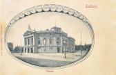 Laibach Theater - Europa - alte historische Fotos Ansichten Bilder Aufnahmen Ansichtskarten 