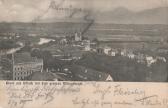 Blick auf die Kreuzkirche - Villach-St. Agathen und Perau - alte historische Fotos Ansichten Bilder Aufnahmen Ansichtskarten 