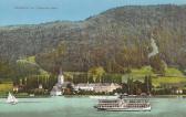 Ossiach mit Dampfer Landskron - Oesterreich - alte historische Fotos Ansichten Bilder Aufnahmen Ansichtskarten 