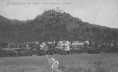 St. Andrä mit Burgruine Landskron - Villach(Stadt) - alte historische Fotos Ansichten Bilder Aufnahmen Ansichtskarten 