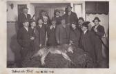 Fellacher Jagd, Erlegung des Dobratsch Wolfes - Europa - alte historische Fotos Ansichten Bilder Aufnahmen Ansichtskarten 