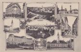 9 Bild Litho Karte St. Pölten - Oesterreich - alte historische Fotos Ansichten Bilder Aufnahmen Ansichtskarten 