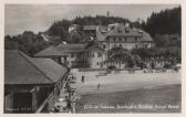 Strandhotel Aschgan mit Strandbad - Oesterreich - alte historische Fotos Ansichten Bilder Aufnahmen Ansichtskarten 