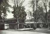 Warmbad Villach, Eingang zum Thermalfreibad - Europa - alte historische Fotos Ansichten Bilder Aufnahmen Ansichtskarten 