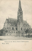 Kirche zur heil. Maria - Clemens Hofbauerplatz - Wien,Hernals - alte historische Fotos Ansichten Bilder Aufnahmen Ansichtskarten 