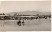 Uferansicht von Drobollach vom zugefrorenem See - Drobollach am Faaker See - alte historische Fotos Ansichten Bilder Aufnahmen Ansichtskarten 