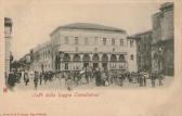 Capodistria, Cafe della Loggia  - Küsten- und Karstgebiet (Obalno-kraška) - alte historische Fotos Ansichten Bilder Aufnahmen Ansichtskarten 