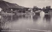 Steindorf am Ossiachersee, Strandansicht - Steindorf am Ossiacher See - alte historische Fotos Ansichten Bilder Aufnahmen Ansichtskarten 