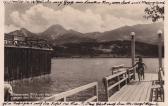 Faak am See, Schiffsanlegestelle auf der Insel - Europa - alte historische Fotos Ansichten Bilder Aufnahmen Ansichtskarten 