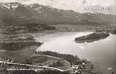 Faakersee Insel - alte historische Fotos Ansichten Bilder Aufnahmen Ansichtskarten 