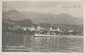 Motorboot ARIBO vor Millstatt - Oesterreich - alte historische Fotos Ansichten Bilder Aufnahmen Ansichtskarten 
