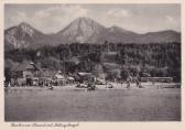 Faakerseestrand Sandbank - Finkenstein am Faaker See - alte historische Fotos Ansichten Bilder Aufnahmen Ansichtskarten 