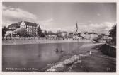 Villach Draupartie mit Dependance Mosser  - Villach - alte historische Fotos Ansichten Bilder Aufnahmen Ansichtskarten 