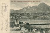 Villach Peraustrasse und Heiligenkreuzkirche - Villach-Innere Stadt - alte historische Fotos Ansichten Bilder Aufnahmen Ansichtskarten 