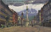 Innsbruck, Maria-Theresienstraße - alte historische Fotos Ansichten Bilder Aufnahmen Ansichtskarten 