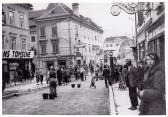 Hauptplatz Straßenerneuerung - Europa - alte historische Fotos Ansichten Bilder Aufnahmen Ansichtskarten 